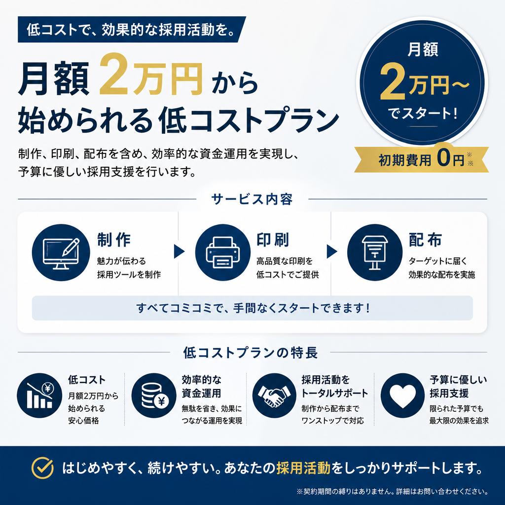 低価格で高効果を実現